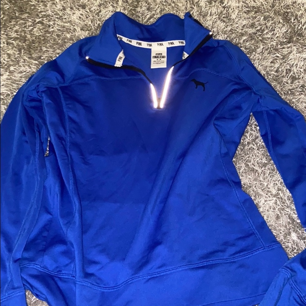 blue victoria’s secret pull over